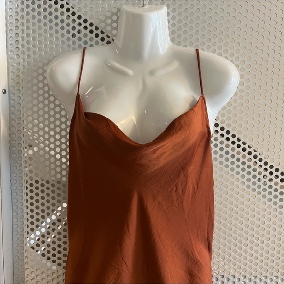 Free People Intimately Day to Night Midi Slip Dress Size Medium in Cinnabar NWT - Picture 11 of 13